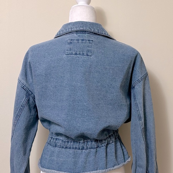 By 26 Ashley Vintage Charm NEW Denim Paperbag Drawstring Waist Jacket Top XL - Picture 10 of 16